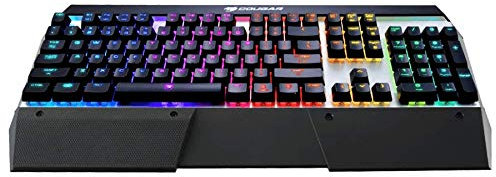 Cougar Attack X3 Gaming Tastatur MX Red Teclado Juego - Interruptores Cherry MX-Red - 1000 Hz - Teclas RGB-LED - Rollover Ilimitado - DE Layout
