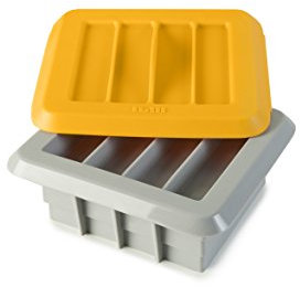 IBILI 747000 Kit pour 12 Barres Énergétiques Artisanale Silicone Gris/Orange 15 x 7 x 7 cm 6 Pièces