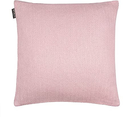 LINUM Shepard Kissenhülle 50x50 cm, 100% Baumwolle, Maschinenwaschbar, Altrosa