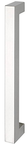 MARCHESI Stangengriff QUADRA 30x30/1600 LA. 1570 mm mit 2 Stützen, Edelstahl