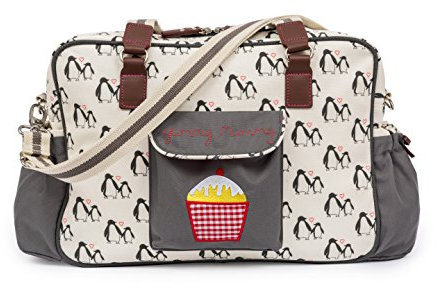 Pink Lining Baby Wickeltasche, Yummy Mummy (Penguin Love)