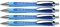 Schneider Schreibgeräte Kugelschreiber Slider Rave, Druckmechanik, XB Blau (4 Stück, A)