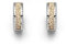 Dur Schmuck Damen Creole STRANDZAUBER Strandsand, Silber 925/- rhodiniert (O4959)