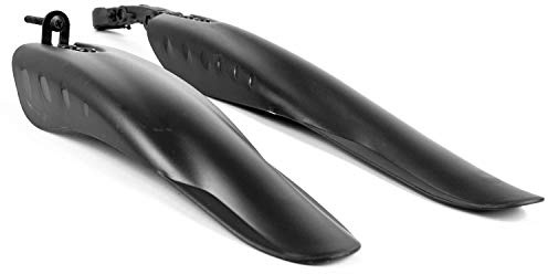 KOMODO Bicycle Mudguards Set 700c Front and Back Bike Fenders | Suitable for 26 inch tyres, Combined weight under 200g, Frame fitting