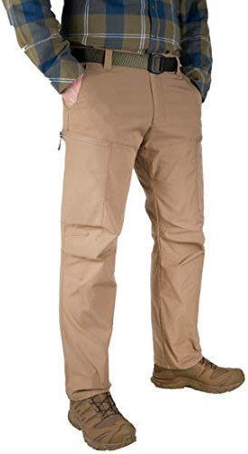 LA Police Gear Herren BFE Stretch Taktische Cargo Hose, Athletic Fit Tactical Pants for Men, 11 Pocket Lightweight Tac Pants, Coyote, 42W / 30L