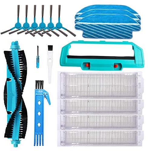 BSDY YQWRFEWYT Recambios para Cecotec Conga Excellence 3490 3290 3690 Incluso 6 Cepillo Lateral + 3 Mopas + 1 Cepillo Principal + 4 Filtros +1 Cubierta del Cepillo