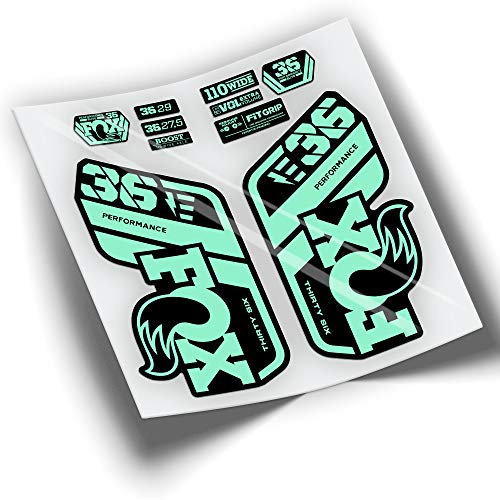 Adesivi Forcella Fox 36 Performance 2021 Colori WP431 Menta