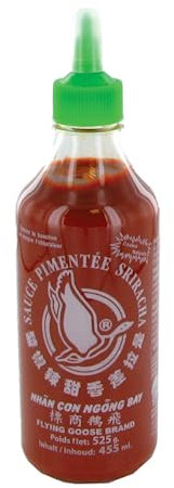 FLYING GOOSE Sauce pimentée Sriracha 455ml / 525g (Chili sauce) (Lot de 2 bouteilles)