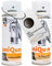 uniQum Spraydose Autolack + Klarlack für BMW PULVER AUSSEN SCHWARZ BU0847 Autolack Reparatur 2x 400 ml