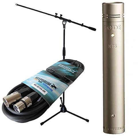 Rode NT5 S Kondensatormikrofon + keepdrum Mikrofon-Stativ + Mikrofonkabel