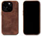 Cotswold Wears Genuine Leather iPhone 14 Case with Raised Camera Protector, Durable Genuine Leather iPhone 14 Cover, Leather iPhone 14 Phone Case Brown
