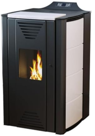 ThermoFlux wasserführender Pelletofen INTERIO 20 | 18 kW weiß