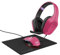 Trust Gaming GXT 790P Tridox Pacchetto Gaming 3-in-1 - Cuffie Leggere con Driver da 50 mm, Jack Audio 3.5 mm, Mouse con Filo USB 200-6400 DPI, Tappetino, Pack per PC, Portatile, Computer - Rosa