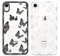 Yoedge 2 Stück Transparent HandyHülle für Apple iPhone XR Hülle Schmetterling 6,1, TPU Silikon Schutzhülle für iPhone XR Case 3D Schwarz Butterfly Muster Aesthetic Mädchen Frauen Durchsichtig Cover