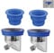 2Stück ，Sink Plug Geruchsverschluss Bodenablauf, Drain Plug for Countertop Sink，Waschbecken Filter, Silikon Bodenabfluss with 2 Seals, Für Küche, Bad, Ablaufauslass Der Waschmaschine (33-45mm)