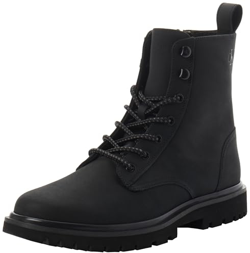 Calvin Klein Jeans Herren EVA-Stiefel MID Laceup Rebellious YM0YM01071, Schwarz (Triple Black), Größe 40, Black Triple Black, 40 2/3 EU