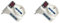 Adattatore Triplo con Interruttore 2 Prese Bipasso 10A/16A + 1 Universale, Spina Elettrica Angolare 10A 2P+T (2 Pezzi)