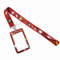 LuLiyLdJ Rosso Porta Badge da Collo, Cordino Porta Badge da Collo, Portachiavi Collo, Badge Holder per Permesso di Lavoro Ufficio Scuola Mostra