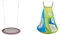HUDORA Nestschaukel Lounge - Höhenverstellbare Nestschaukel mit 90/110cm Durchmesser & Zeltbezug Cosy Castle - Zeltüberzug für HUDORA Nestschaukel 90 & 110/120 in blau/Lemon