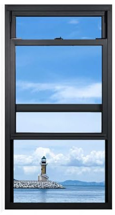 LVLDAWA Finestra Ventilazione, Finestra A Scorrimento Verticale in Vetro Temperato Schermo A Ghigliottina Inclinabile Inferiore Finestre Capannone, Finestre Camion Cibo(Taglia:100x90cm)