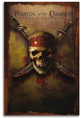 Filmposter Fluch der Karibik, der Fluch der schwarzen Perle, dekoratives Gemälde, Leinwand, Wandposter und Kunstdruck, moderne Familienschlafzimmer-Dekoration, Poster, 20 x 30 cm