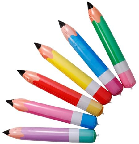 TOPBATHY Dicke Bleistifte Schulanfänger Bleistifte Aufblasbare Bleistift Dekorationen Jumbo Bleistift Spielzeuge Verschiedenen Farben Pink Für Klassenzimmer Dekoration Und Schulanfang