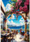QINRUBB Blumen Diamond Painting Erwachsene, 5D Restaurant Diamant Painting Bilder Anfänger, DIY Meeresufer Runder Vollbohrer Diamanten Malerei Stickerei Kreuzstich Geschenke Home Wand Dekor 30x40cm