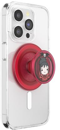 PopSockets Phone Grip for MagSafe, Secure Magnetic Phone Grip & Stand, Hands-Free Kickstand, Wireless Charging Compatible, Beetlejuice - Lydia Deetz