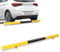 Fiqops Radstopper 1 x Metall Stahlrohr-Parkstopper Parkplatzbegrenzung, Schwarz-Gelb mit Reflexionsstreifen, Parkplatzsperre Garagenstopper für Gewerbliche und Private Parkplätze, 180x13.5x9.5CM