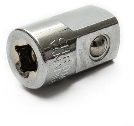 Adaptateur de douille femelle vers mâle 1/4 3/8 1/2 femelle vers mâle, adaptateur de douille de pilote en acier pour outil de conversion d'extension de clé (1/4-1/2)