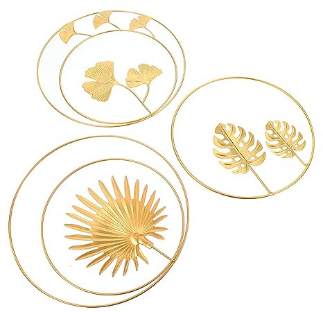 FUNOMOCYA Hängeornament Aus Eisenhandwerk Dekorationen Für Garten Und Balkon Wanddeko Hängend Mit Blättern