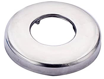 Edelstahl-Rosettenplatte, rund, geteilter Flansch, Wasserrohr-Wasserhahn, dekoratives Badezimmer-Zubehör