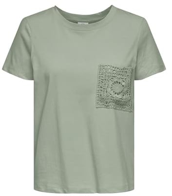 JDY Damen Jdyselma S/S Crochet Pocket Top JRS Jdyselma S/S Crochet Pocket Top JRS (1er Pack)
