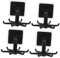 VOSAREA Kitchen Utensil Hanging Rack 4pcs Rotating Hook Rack for Kitchen Utensils Spatula Shelf Space-Saving Storage