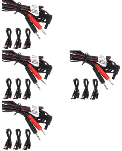 FRCOLOR 4 Sätze Elektrodenkabel Elektrodendrähte Für Massagegeräte Zuleitungsdrähte Für Maschinen Anschlusskabel Für Geräte 2-mm-pin-anschlüsse Kabel Für Maschine Kupferkabel 4 Stück * 4