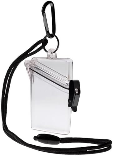 Porte-badge transparent étanche pour carte d'identité, étui de sport, porte-badge vertical avec cordon et porte-clés, badges d'identification et fournitures, badges d'identification et fournitures