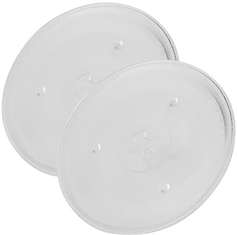 NAMOARLY 2stücke Mikrowelle Glasplatte Ersatz Für Mikrowelle Drehteller Hitzebeständig Für Ofen Kochen Teller