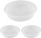 3Pcs Round Plastic Bird Feeder Tray, 7 Dia. Bird Bath and Water Bowl Station, Outdoor Feeding Station Accessories