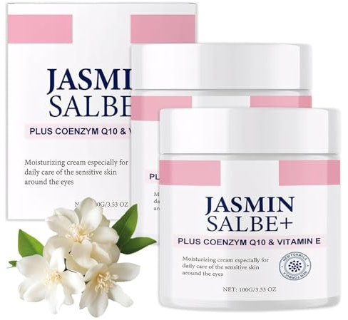 2 Pcs Jasmin Salbe Augen Jasminsalbe Augenringe Schlupflider Jasmin Salbe Jasminsalbe Augenringe,EnthäLt Kollagen, Um Schlaffen Augenlidern Vorzubeugen Und Dunkle Augenringe Zu Beseitigen