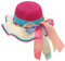 FOSDICK Chapeau de Paille, Chapeau Paille Enfant Large Bord, ExtéRieur Chapeaux de Soleil Filles avec Rubans Arc, D'été Respirant Chapeaux Plage pour Voyage Randonée Plage