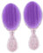 WRITWAA 2 Piezas Pequeño Para El Cabello Cepillo Para Desenredar El Cabello Cepillo De Pelo Desenredador Cepillo De Viaje Para Pelo Mojado Peinar Los Púrpura