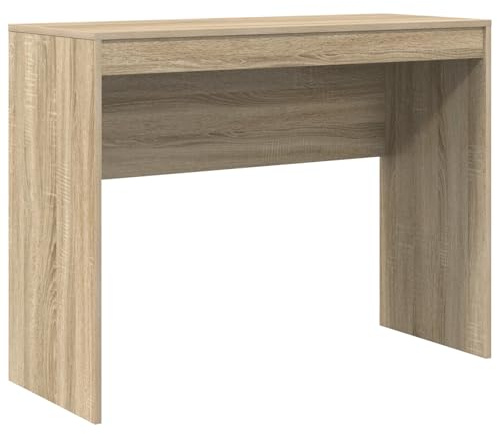 vidaXL Schreibtisch in Sonoma Eiche mit Stauraumschublade | MDF Kompakte Größe 100 x 40 x 76 cm Ideal für Büro und Studium Moderne kleine Fläche Braun