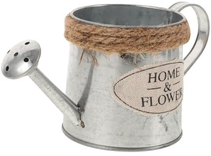 ibasenice Vase Métal Jardinière Cache-Pot Pot De Fleurs Forme De Bouilloire Petite Jardinière Métal Pot à Bonsaï Décoration De Table Décoration De Bureau