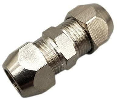esmen Raccordo for Tubo con ghiera di Compressione 4 6 8 10 12 14 16 mm Tubo in Ottone Set di Doppia Scheda Giunti in Rame Tubo Dado di bloccaggio Doppio Dritto(OD Tube 16mm-16mm)