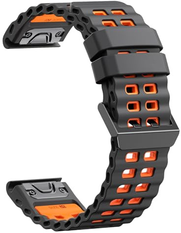 Kompatibel mit Garmin Fenix 6X Pro/6X/7X Pro/7X/5X/5X Plus/8/8 Pro 51mm Armband, für Garmin Quickfit 26mm Armband für Instinct 2X,Instinct 3 50mm,für Epix Pro (Gen 2) 51mm,Quatix 7X pro