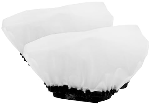 WOFASHPURET 2 Stück Runde Stofflampenüberzüge 27cm Elastische Lampenabdeckung für Fotolampen Weiches Licht Diffusor für Blitz und Beleuchtungslampen