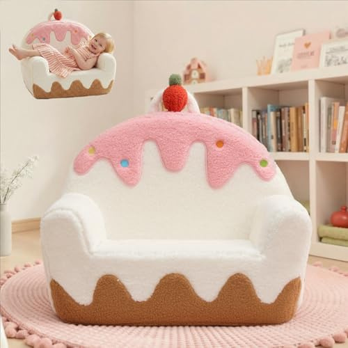 OUOZZZ Fauteuil Bébé, Chaise Enfant 1-3 Ans, Canapé Glace en Sherpa