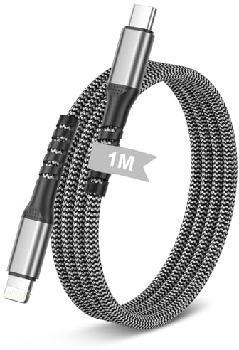 CHLANT Cable USB C a Lightning 1M Nylon Cable Phone USB C [MFi Certificado] | Cable Cargador iPhone Carga Rapida Tipo C Cabo iPhone Charger Cable para iPhone 14 13 12 11 Pro Max Mini XS XR 8Plus SE, iPad