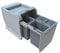 ELLETIPI PTA 4045C Pull-Out Differentiated Waste Bin for Base Unit