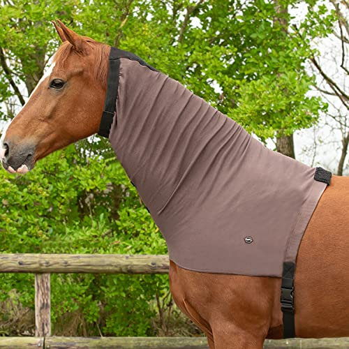 QHP Halsteil Ekzem elastisch mit Kehlriemen und Gurt (XL)